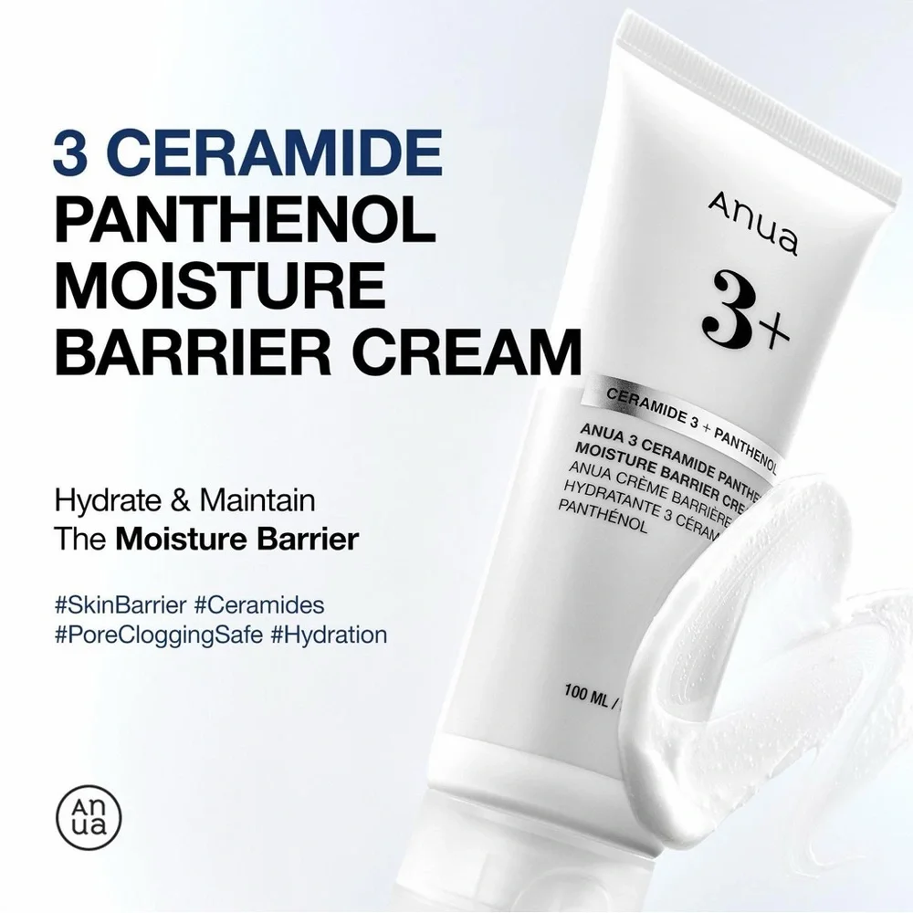 ✨ Anua 3+ Ceramide Panthenol Moisture Barrier Cream (100 mL)